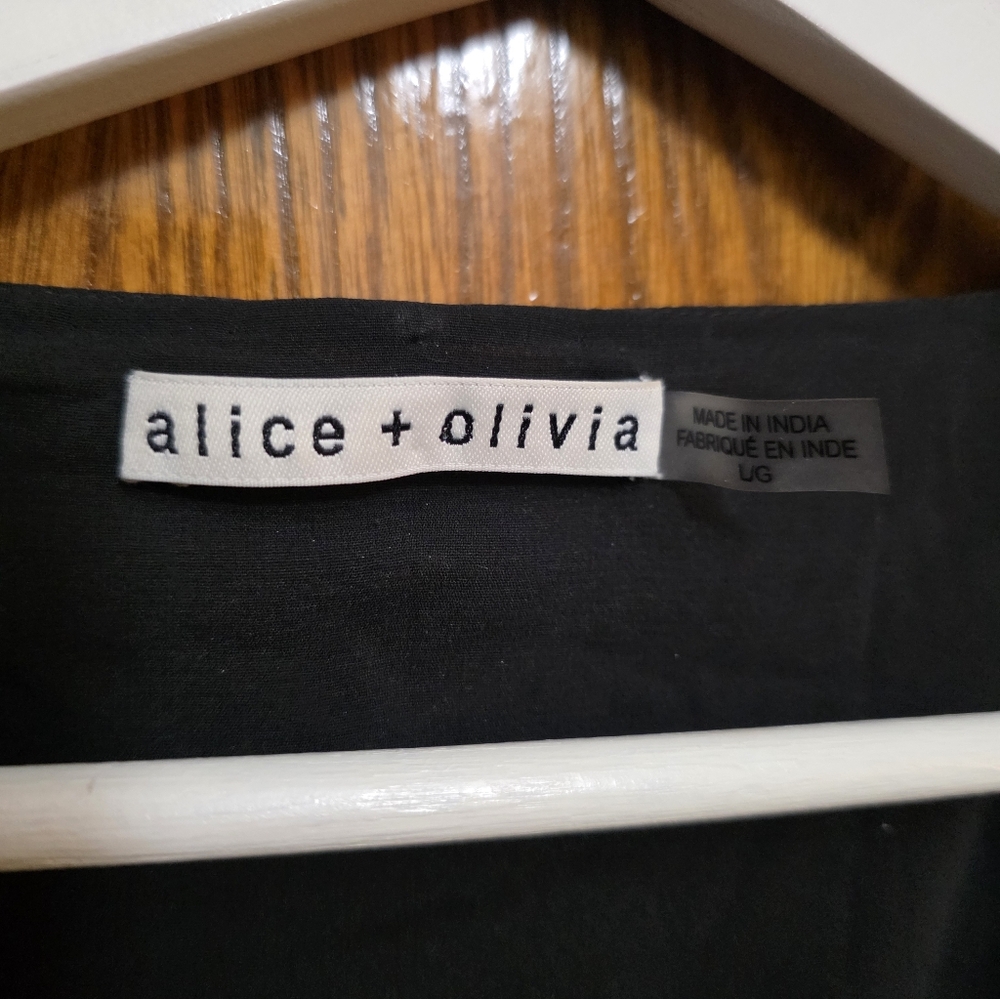 ALICE + OLIVIA Marva Embellished Mini Kaftan Size L - Picture 8 of 10